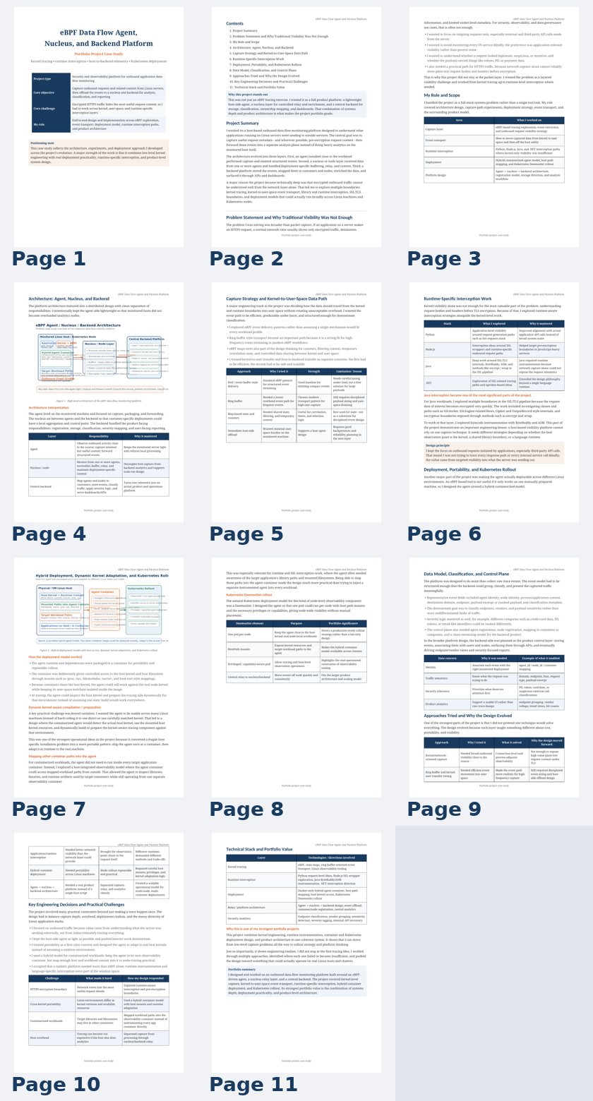 eBPF Data-Flow Agent & Nucleus Platform visual